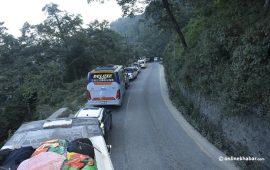 नागढुंगा-नौबिसे-मलेखु सडक बुधबारदेखि दैनिक ५ घण्टा बन्द हुने