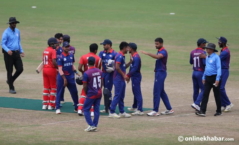 अभिनाशले ६ विकेट लिएपछि माल्दिभ्सलाई हराउँदै नेपाल क्वाटरफाइनलमा