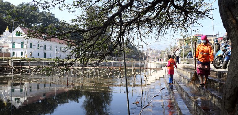 काठमाडौंका १३ जलाशयमा छठ पर्वको तयारी