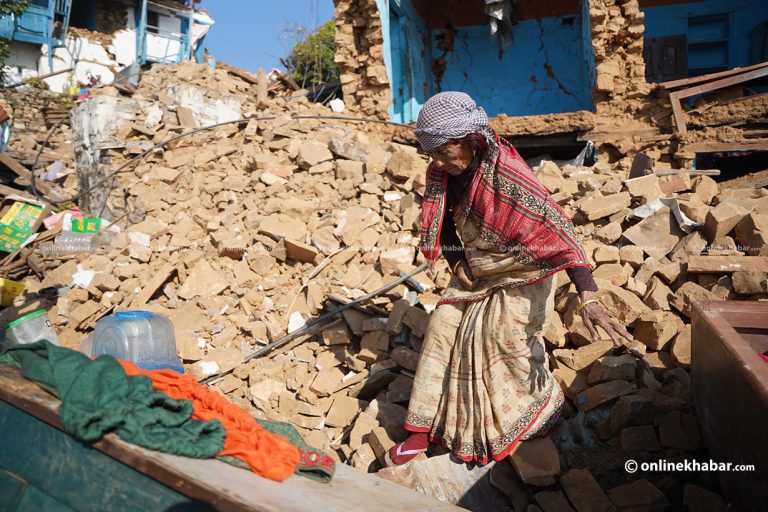 तस्वीरमा हेर्नुस् भूकम्प प्रभावित जाजरकोट सदरमुकाम खलङ्गा