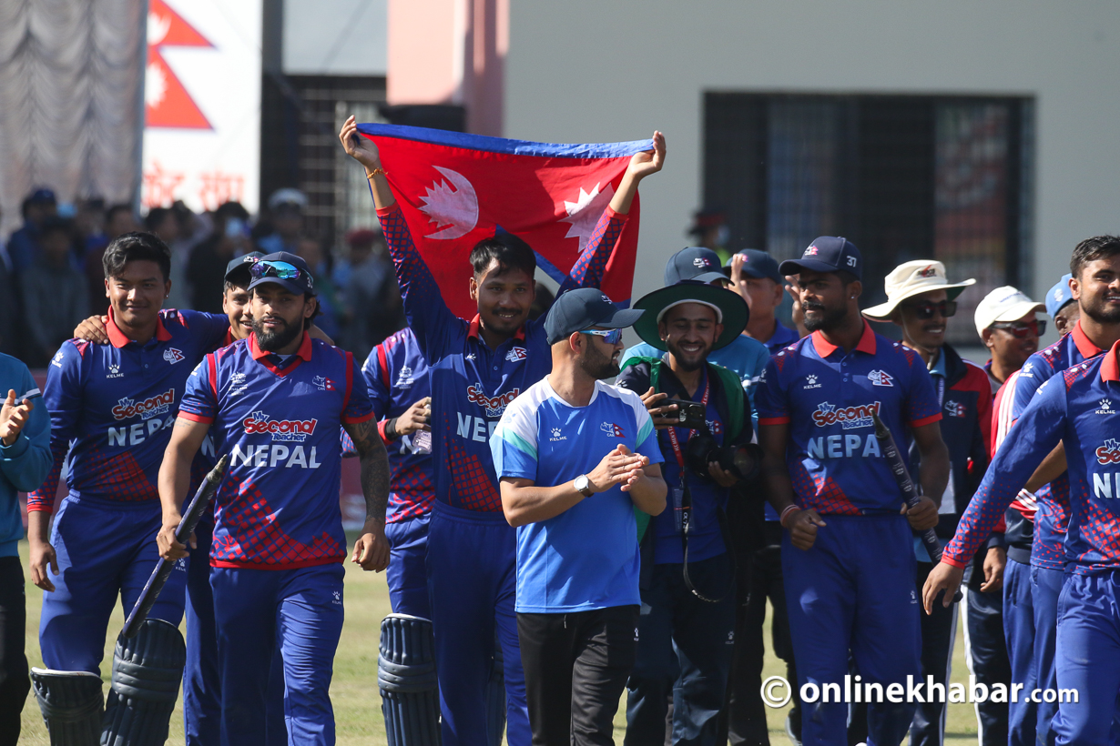 टी-२० विश्वकपमा पुगेको नेपाली टोलीलाई ५० लाख दिने क्यानको घोषणा