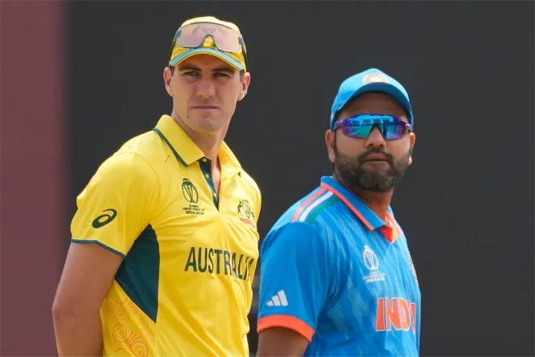 विश्वकप क्रिकेटमा ब्याटिङ थालेको भारत दबाबमा