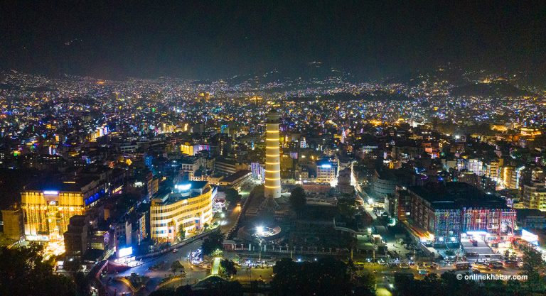तिहारमा ड्रोनबाट खिचिएको काठमाडौंका ९ तस्वीर