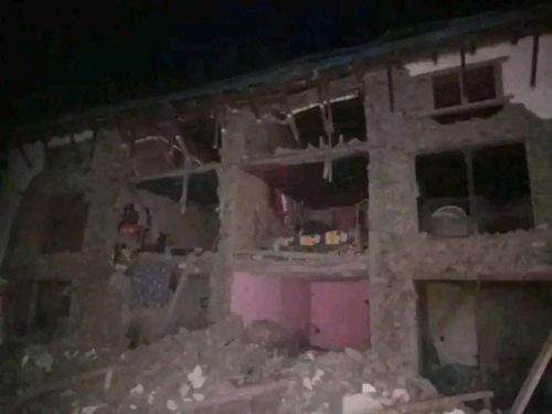 जाजरकोटमा ६.४ म्याग्निच्यूडको भूकम्प, घरहरूमा क्षति