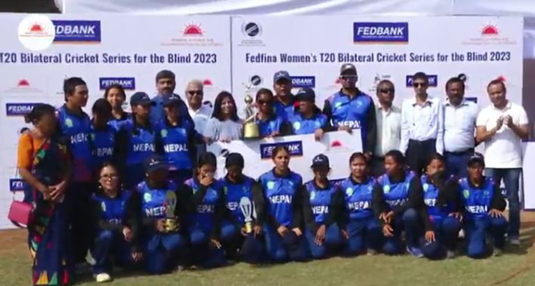 महिला नेत्रहीन टी-२० क्रिकेट सिरिजमा नेपालकी बिनिता र मनकेशी उत्कृष्ट