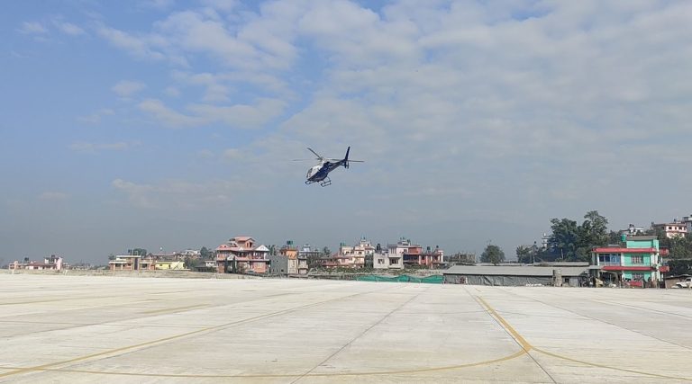भक्तपुरको नलिनचोकमा बन्यो हेलिपोर्ट, त्रिभुवन विमानस्थलको चाप घट्ने अपेक्षा