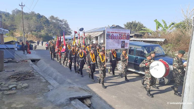 गोरखाबाट नेपाली सेनाले सुरु गर्‍यो एकीकरण पदयात्रा