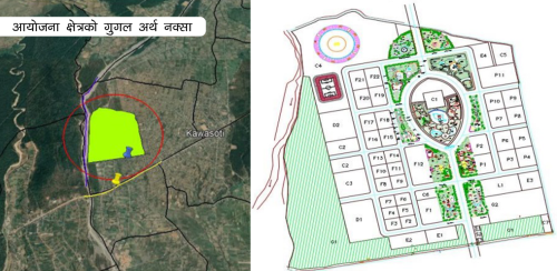 नवलपरासी पूर्वको ‘नमुना’ सदरमुकाम : शिलान्यासको चार वर्षपछि बल्ल ईआईए