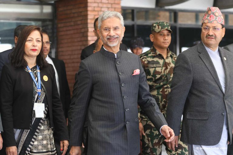 काठमाडौं आइपुगे भारतीय विदेशमन्त्री जयशंकर
