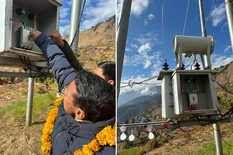 रोल्पाका दुई विकट गाउँमा पुग्यो बिजुली