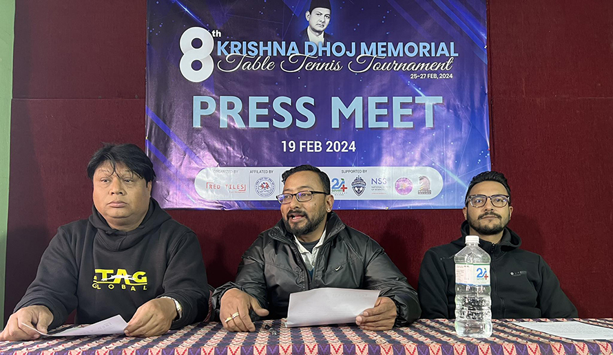 आठौँ कृष्णध्वज स्मृति टेबल टेनिस फागुन १३ देखि