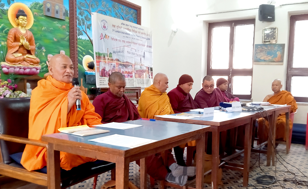 लुम्बिनीमा तीन दिने त्रिपिटक वाचन हुँदै