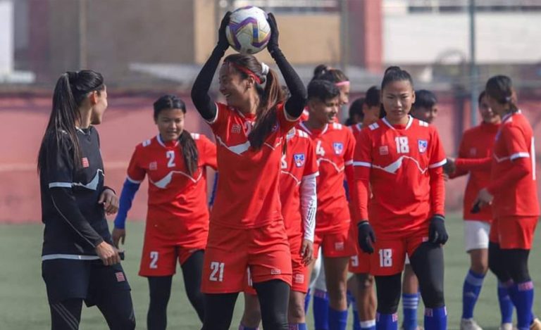 वाफ महिला फुटबलमा प्यालेस्टाइन, इराक र सिरियाको समूहमा नेपाल