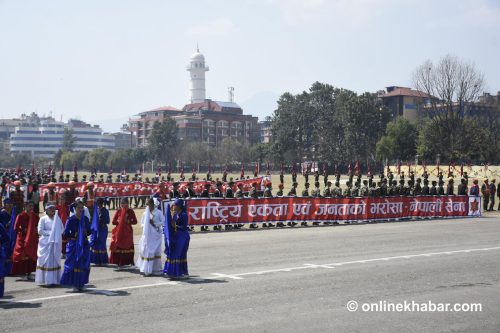 टुँडिखेलमा सेना दिवस (तस्वीरहरु)