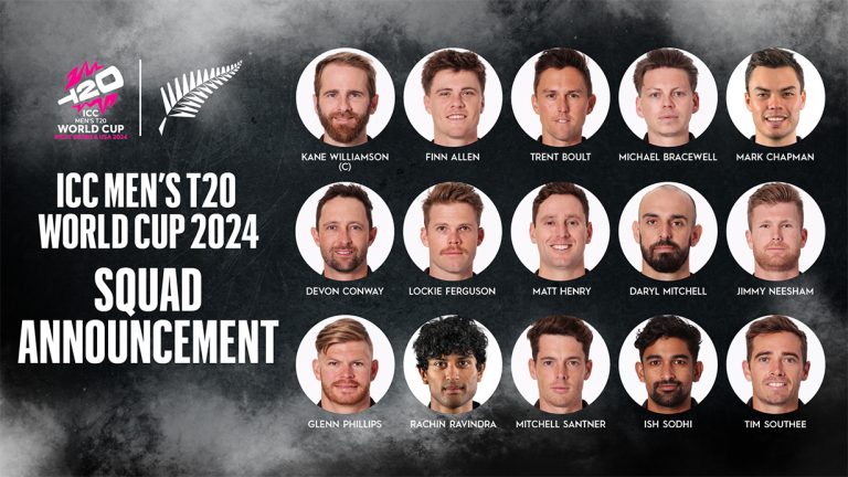 न्युजिल्यान्डले घोषणा गर्‍यो टी-२० विश्वकप खेल्ने टोली