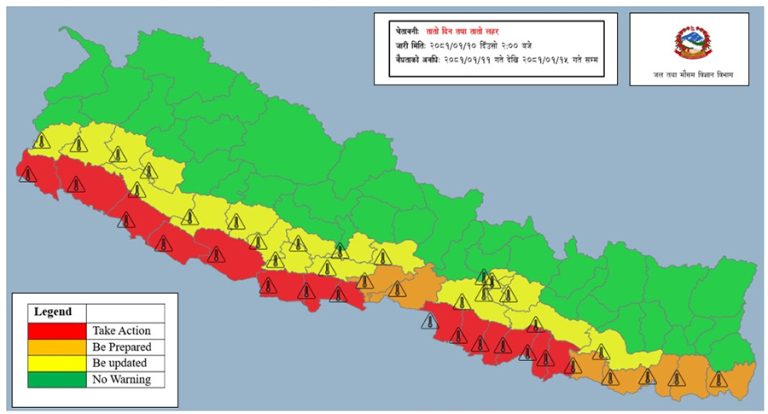 तराई मधेशमा ४ दिन तातो हावा चल्नसक्ने चेतावनी