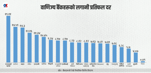 बैंकहरूको प्रोभिजन बढ्दा लगानी प्रतिफल निरन्तर घट्दै