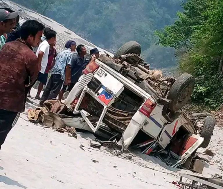 भोजपुरमा जिप दुर्घटना, एक जनाको घटनास्थलमै मृत्यु