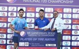 गणेशमान सिंह टी–२० क्रिकेटमा कर्णाली र बागमती विजयी