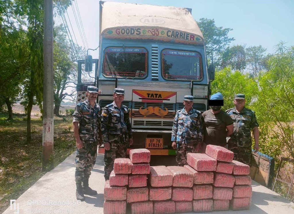 २७२ किलो गाँजासहित कन्टेनर चालक पक्राउ