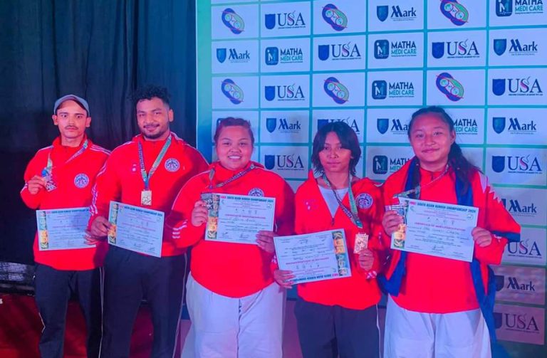 दक्षिण एसियाली कुराँश च्याम्पियनसिपमा नेपाललाई २ स्वर्णसहित ५ पदक