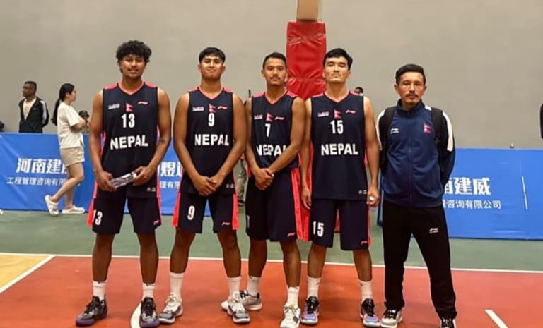 नेपाली बास्केटबल टोलीलाई चीनमा स्वर्ण