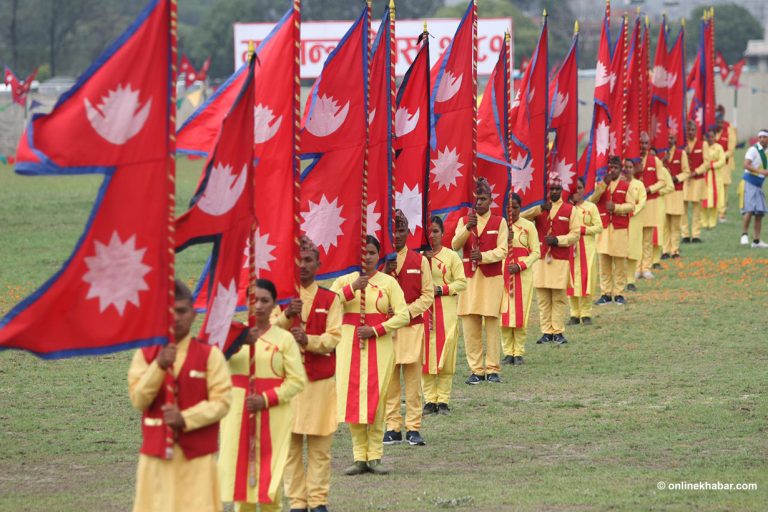 सैनिकमञ्चमा गणतन्त्र दिवस समारोह (तस्वीर)