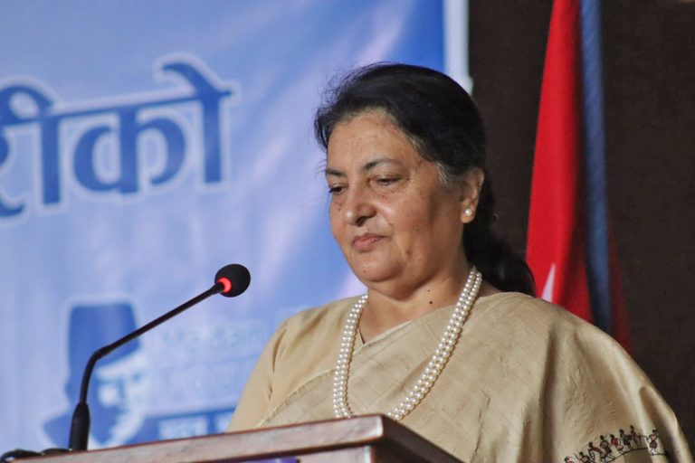 काभ्रेमा पूर्वराष्ट्रपतिको पार्टी प्रेम