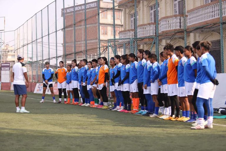 साफ महिला च्याम्पियनसिपमा नेपालको पहिलो खेल भुटानसँग