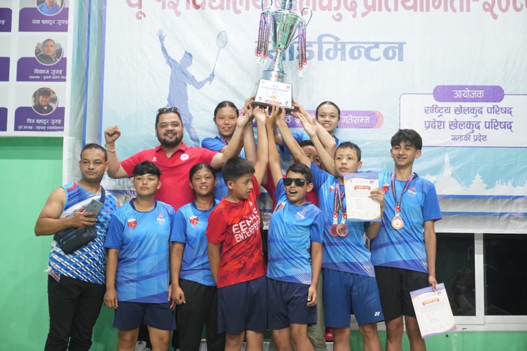 ब्याडमिन्टनमा बागमती टिम च्याम्पियन, रिहाना र सुविनलाई दोहोरो स्वर्ण