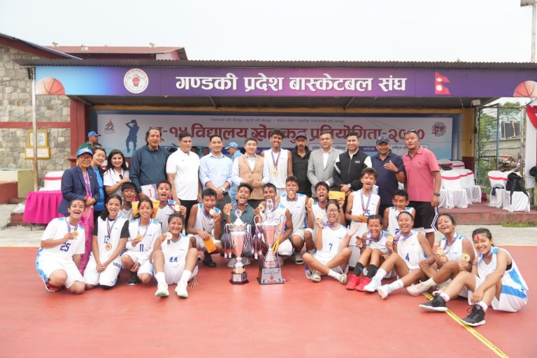 बास्केटबलमा बागमतीलाई दोहोरो उपाधि