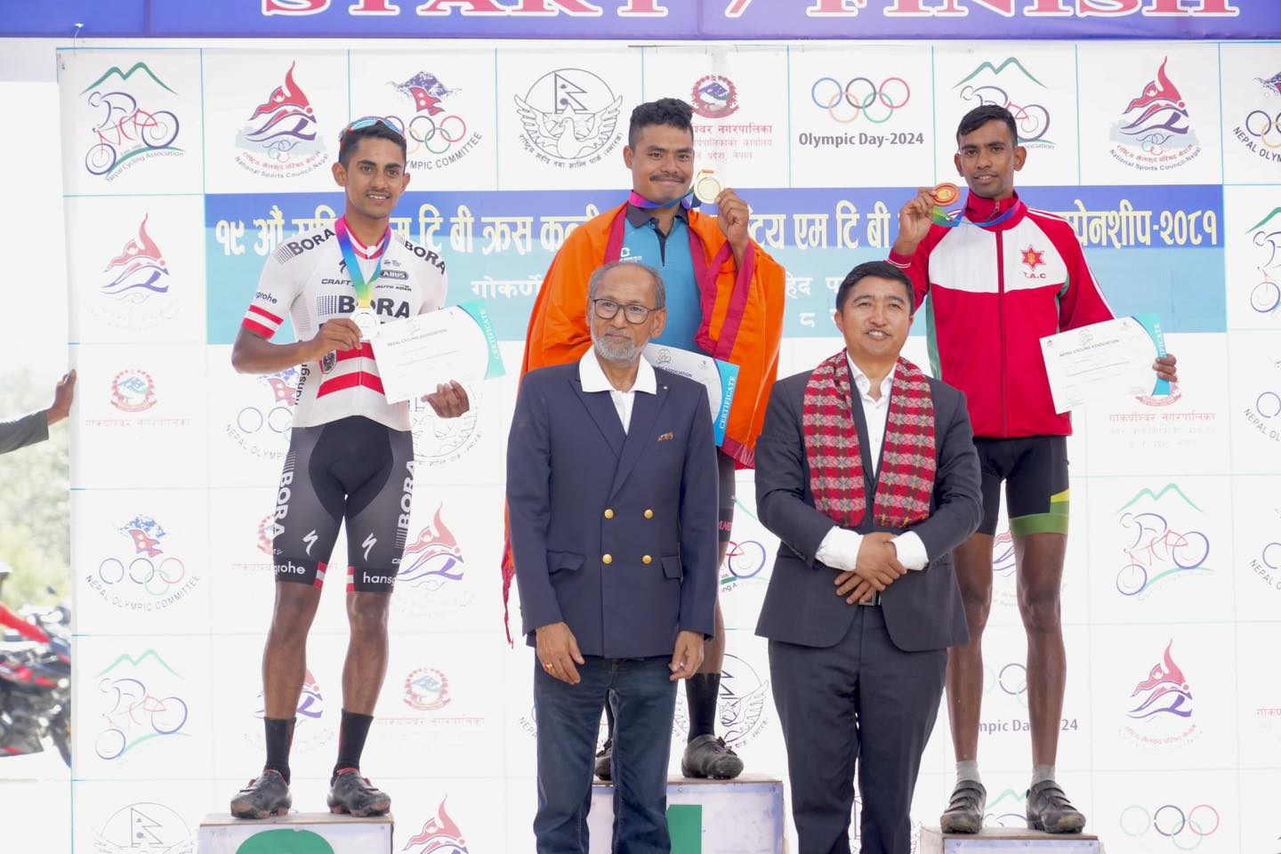 राष्ट्रिय क्रस कन्ट्री साइक्लिङ च्याम्पियनसिपमा सुरज र लक्ष्मी पहिलो