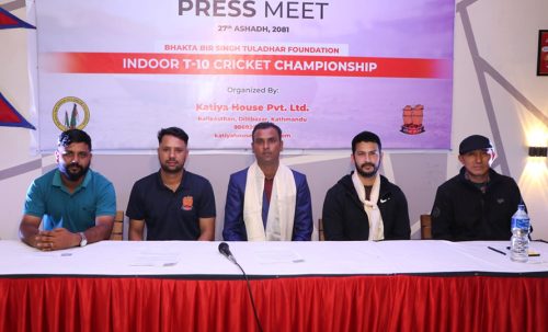 इन्डोर टी-१० क्रिकेट च्याम्पियनसिप हुने