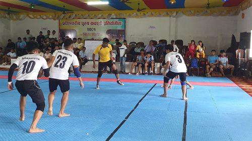 प्रदेशस्तरीय कबड्डीमा सुनसरी अगाडि