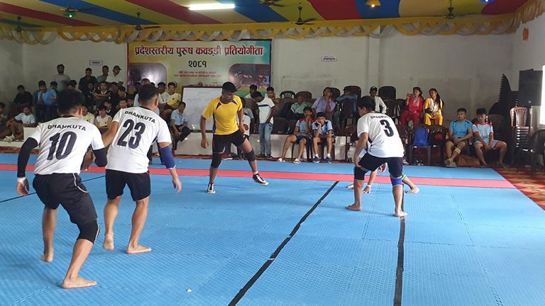 प्रदेशस्तरीय कबड्डीमा सुनसरी अगाडि