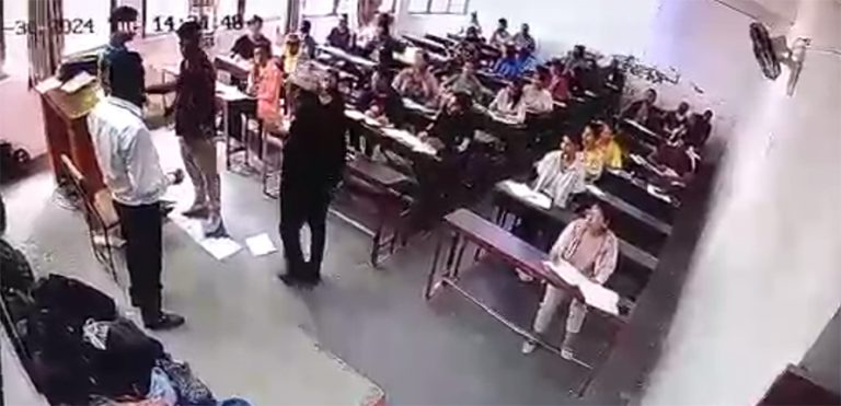 सरस्वती क्याम्पसमा चिट चोर्न नदिएपछि शिक्षक माथि दुर्व्यवहार