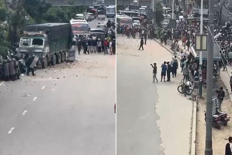 गट्ठाघरमा ट्रकको ठक्करबाट स्कुटर चालकको मृत्यु
