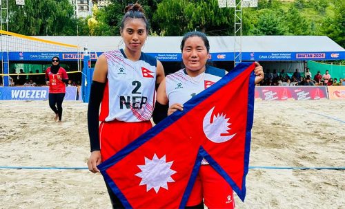 काभा बिच भलिबलमा नेपालको महिला टोली विजयी, पुरुष टोली पराजित