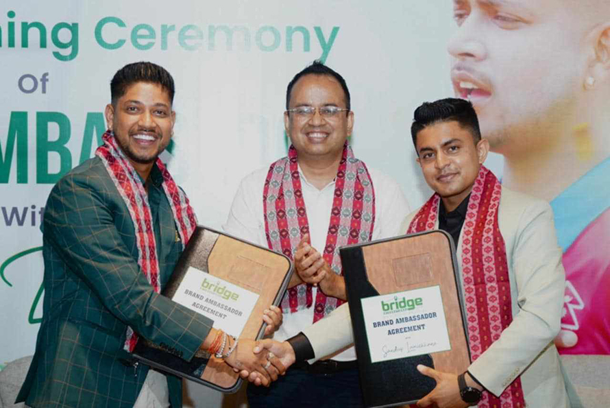 सन्दीप लामिछाने बृज इनटरनेशनलको ब्राण्ड एम्बासेडर नियुक्त