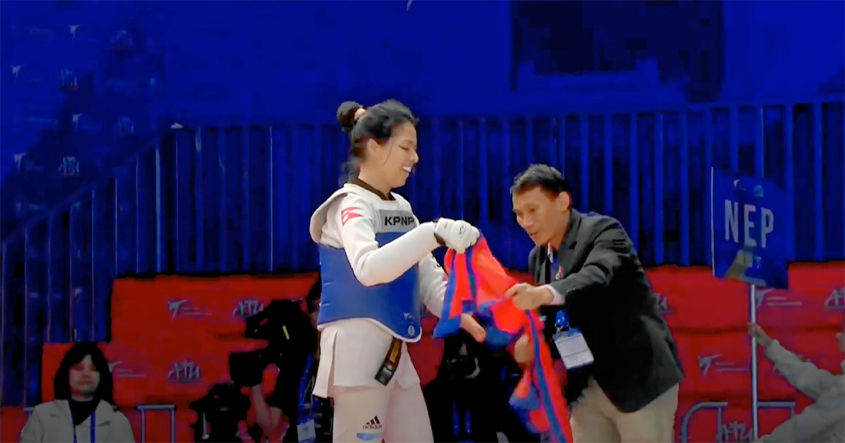 फुटबलमा जागिर खाएर पारा तेक्वान्दो धानेका नेगी