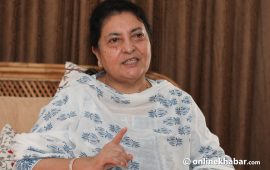 बाढीपीडितको उद्धार र राहतमा जुट्न पूर्वराष्ट्रपति भण्डारीको आग्रह   