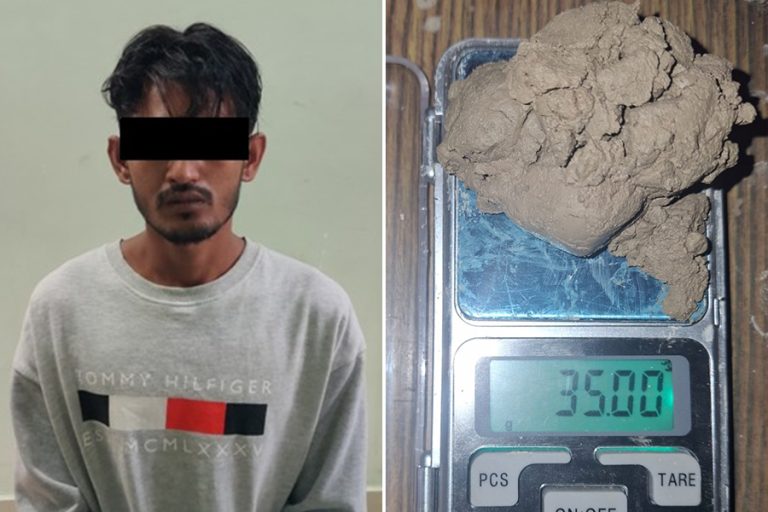 झापामा खैरो हेराइनसहित एक युवक पक्राउ