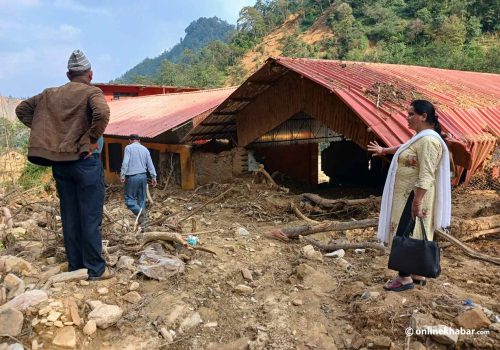 बाढीपहिरोबाट काभ्रेका १७९ विद्यालयमा क्षति, धेरैमा तिहारपछि मात्र पढाइ