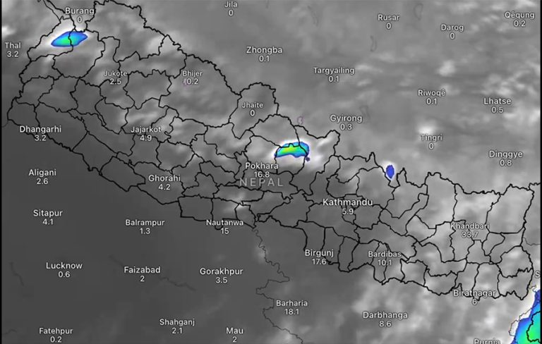 पूर्वी र मध्य भागमा हल्कादेखि मध्यम वर्षाको सम्भावना