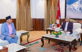 राष्ट्रपतिसँग राष्ट्रियसभाका अध्यक्षको भेट