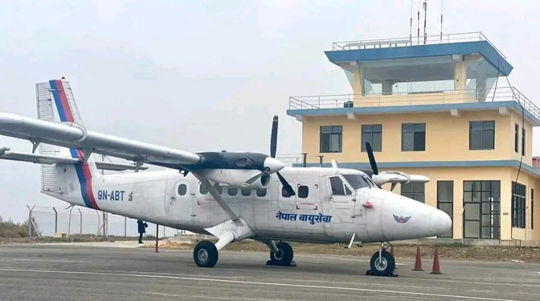 रेसुङ्गा विमानस्थलमा एक महिनादेखि उडान अवरुद्ध