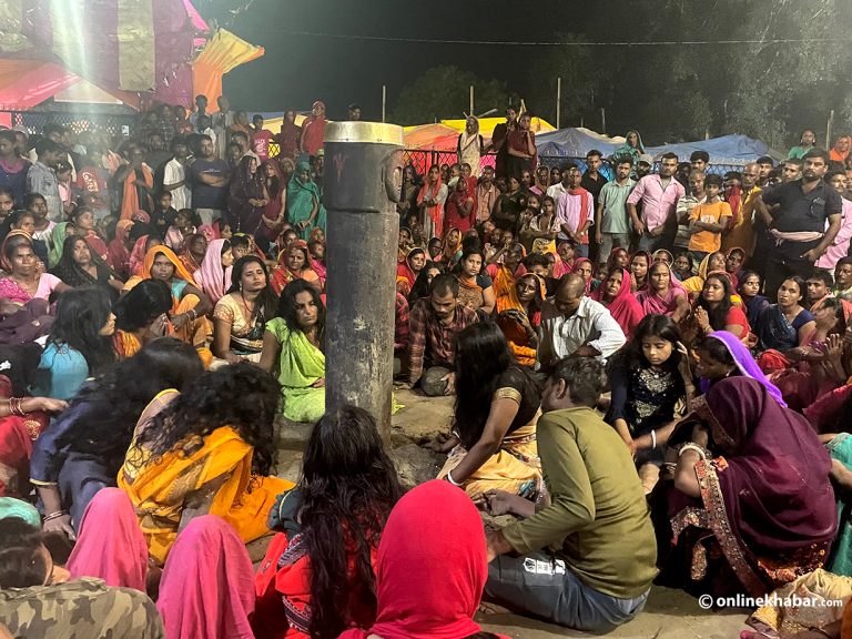 महोत्तरीको सोनामाई मन्दिरमा ‘भूत मेला’