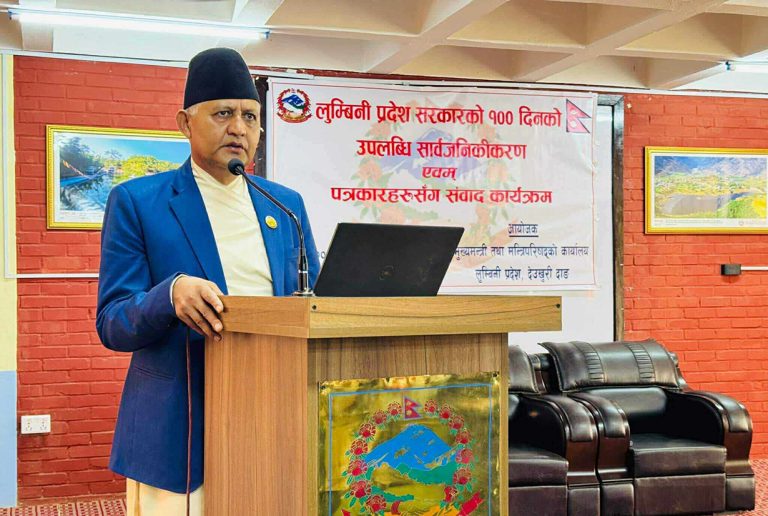 लुम्बिनीका मुख्यमन्त्रीको दाबी : खर्च कटौती भयो, प्रदेश सरकारप्रति आशा बढ्यो