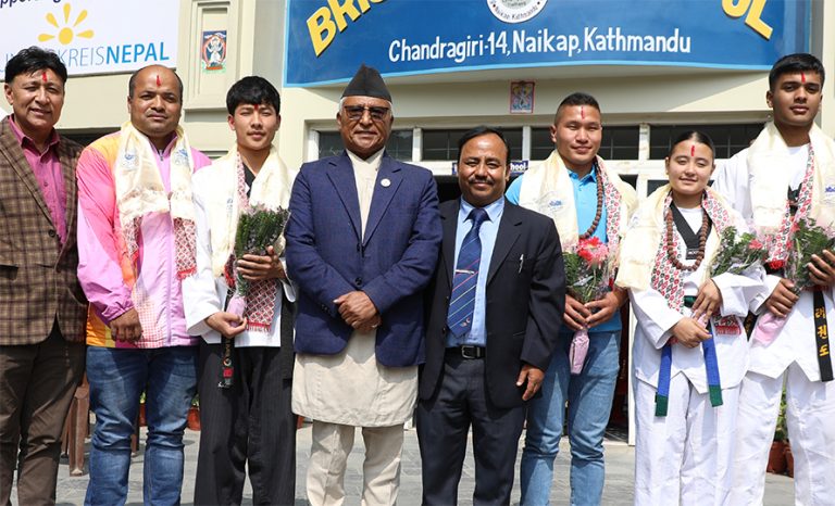 आईएसएफ जिम्नासाइडमा सहभागी हुने टोलीको बिदाइ