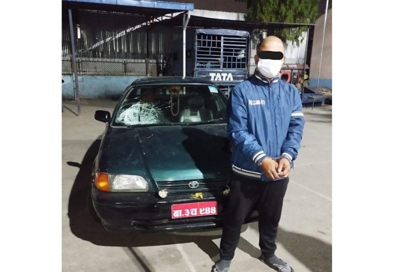 टीकाको दिन दुर्घटनामा घाइतेलाई अस्पताल छाडेर फरार कार चालक पक्राउ